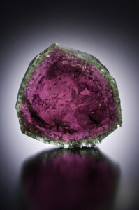 Watermelon tourmaline slice from Maine